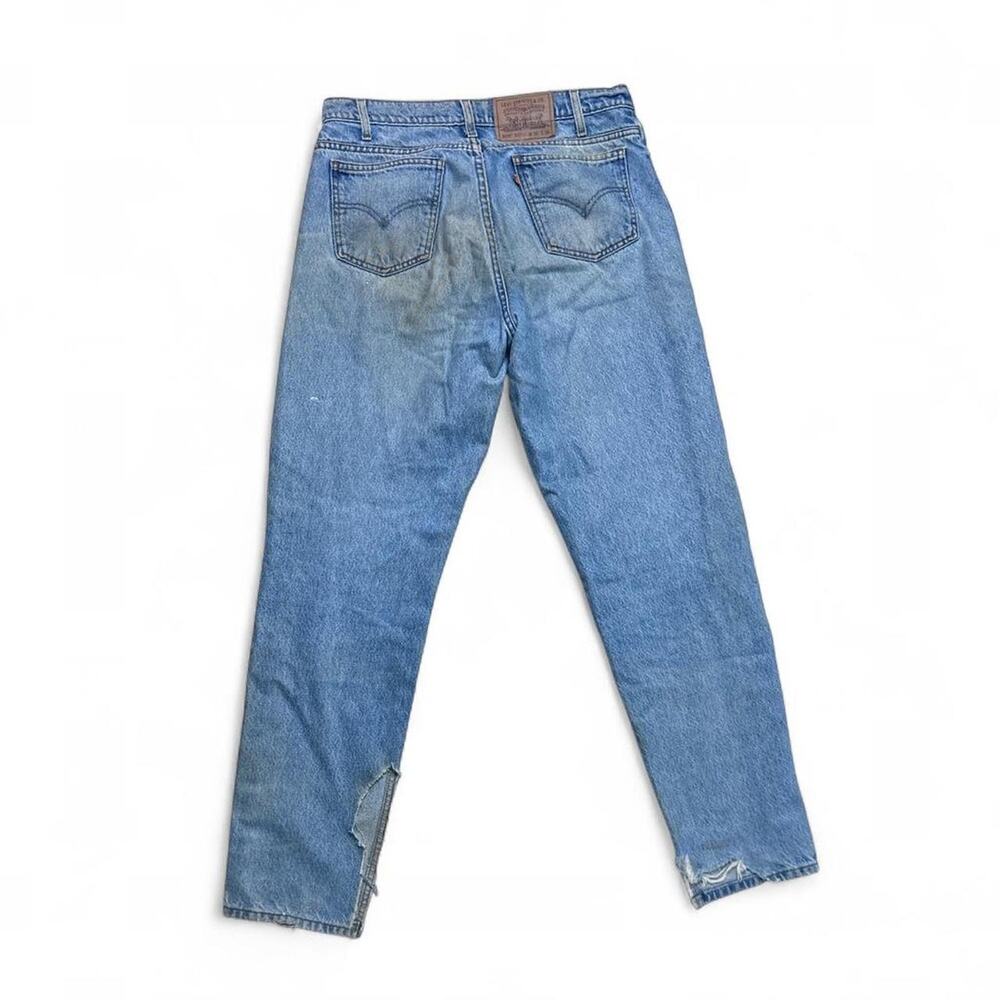 Levis Jeans 550 Vintage 90s Orange Tab Distressed Denim Pants 34"